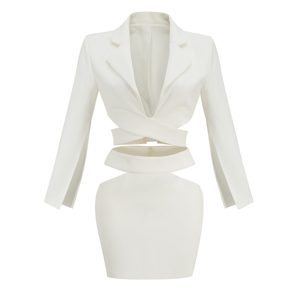 Skirt Suits Color: White