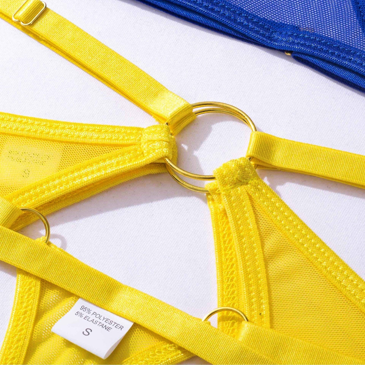 Lingerie Color: Blue & Yellow